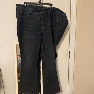 St. John's Bay Women's Dark Blue Straight Leg Jeans